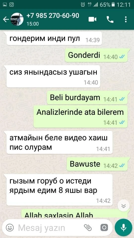 Moskvada yaşayan 