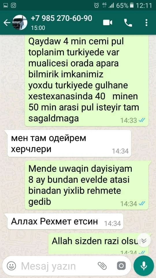 Moskvada yaşayan 
