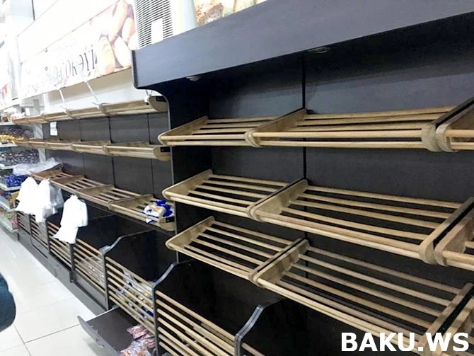 Bakı sakinləri təşvişdə - marketlərdə çörək qıtlığı yarandı  (FOTOLAR)