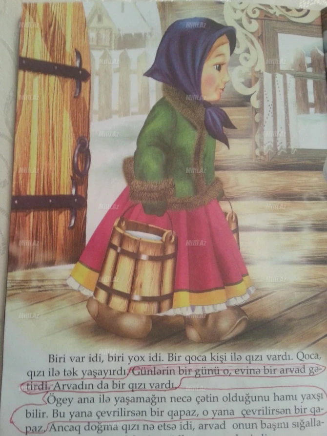 Azərbaycan uşaq nağılı: Evə arvad gətirdi, dodağından öpdü