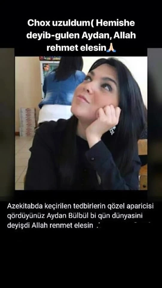 Energetik içkidən öldüyü deyilən gənc qız Bülbülün nəticəsi imiş - FOTO