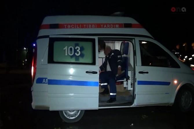 Qadın sürücü öz maşınında yanaraq öldü - Azərbaycanda AĞIR yol qəzası - FOTO