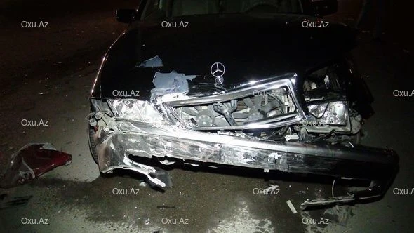 Üç avtomobil bir-birinə girdi – FOTO