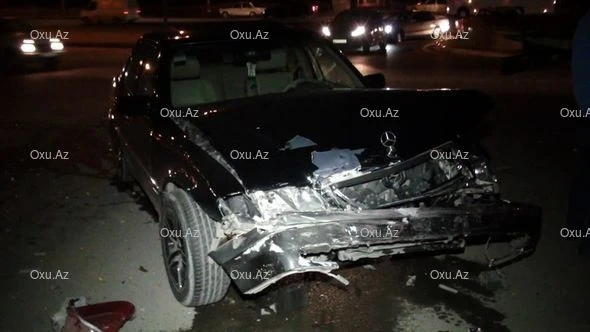 Üç avtomobil bir-birinə girdi – FOTO
