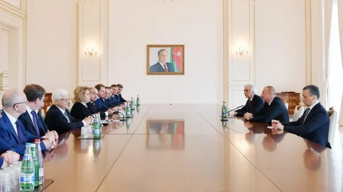 Валентина Матвиенко на переговорах с Ильхамом Алиевым - ФОТО