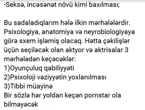 Azərbaycanda yeni yaradılan PORNO şirkətə ETİRAZ