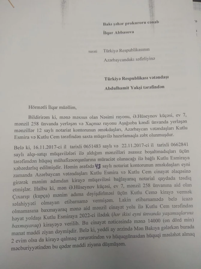 Bakıda dələduzluq