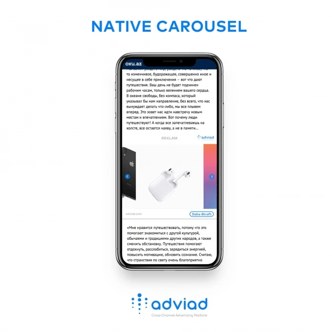 Azərbaycan reklam dünyasında İLK: Digital dünyanın ən yeni trendi Native reklam formatları Adviad platformasında!