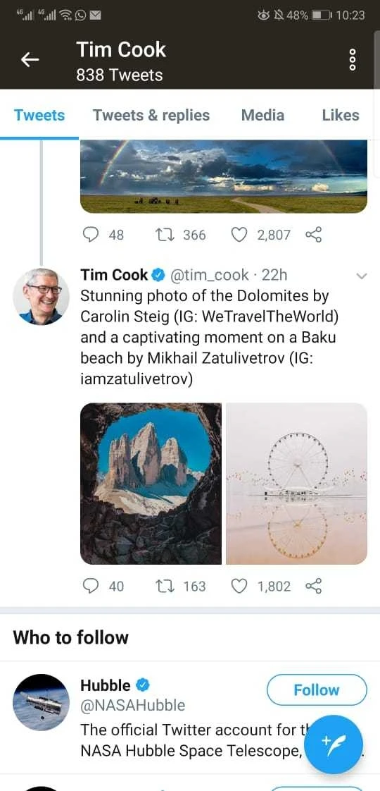 Глава Apple посвятил твит бакинскому бульвару - ФОТО