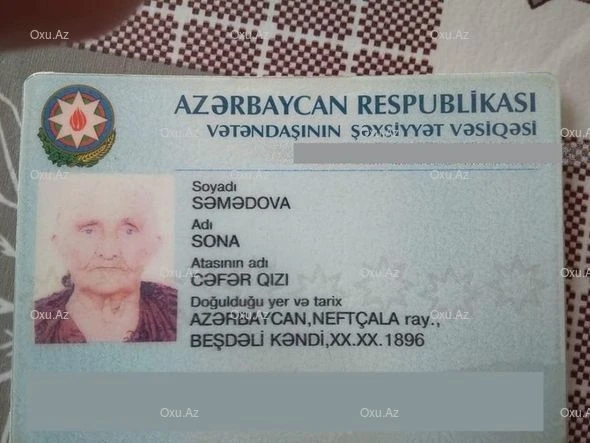 123-летняя жительница Азербайджана раскрыла секреты своего долголетия - ФОТО