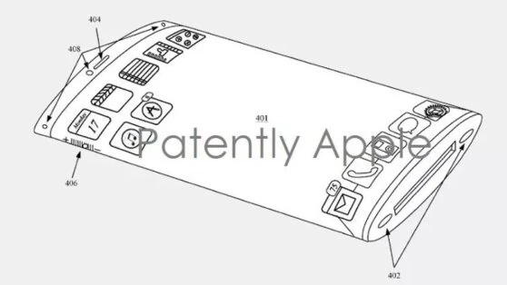 Apple запатентовала iPhone с обернутым вокруг корпуса экраном