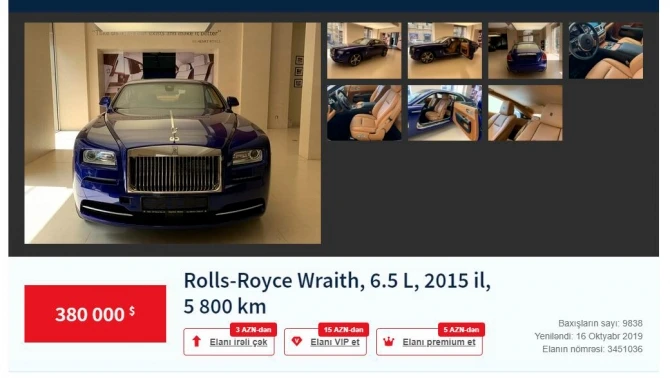 ТОП-10 самых дорогих автомобилей, продаваемых в Азербайджане - ФОТО