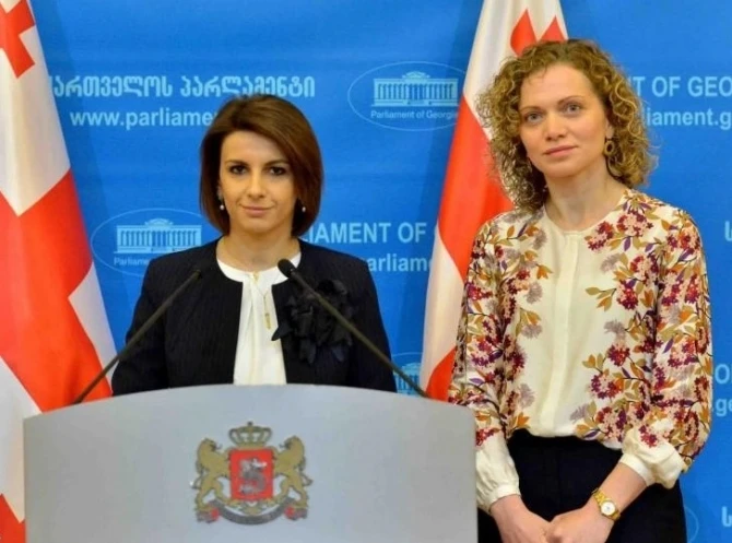 Gürcüstanda etirazçılar parlamentə girişi bağlayıb - Bir neçə millət vəkili istefa verib