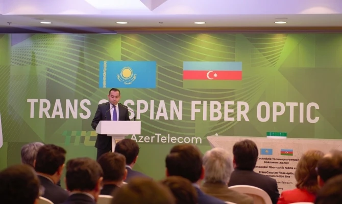 С участием AzerTelecom состоялась церемония начала работ в Казахстане по проекту TransCaspian Fiber Optic