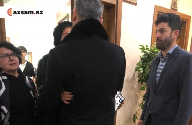 Aygün Kazımovanın qardaşının yasından FOTO