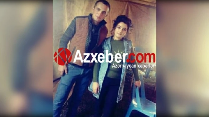 Şəhid olan əsgərimizin nişanlısı ilə - FOTO
