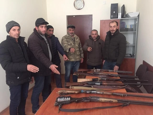 Daşkəsəndə qanunsuz ov edən dəstə tutulub - FOTO