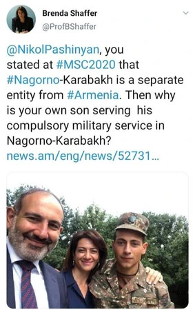 Amerikalı professordan Paşinyana sərt sözlər: Sizin öz oğlunuz...- FOTO