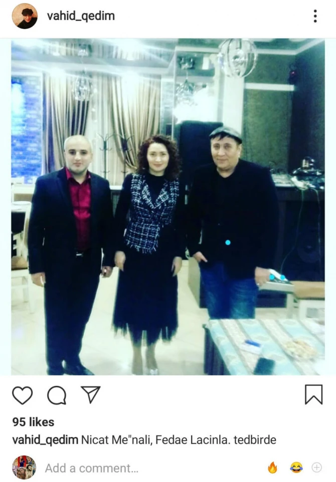 Fədayə Laçın axtarışa verilən meyxanaçı ilə BİR YERDƏ - FOTO