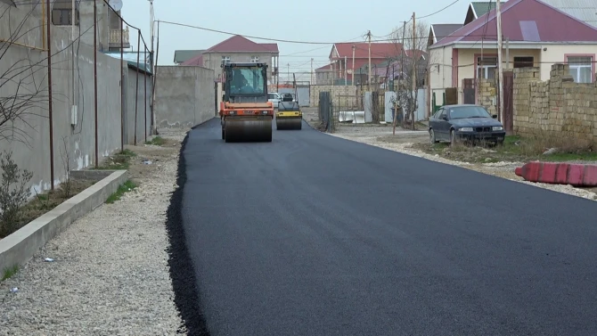 Sumqayıtda yolların təmirinə başlanıldı - FOTO