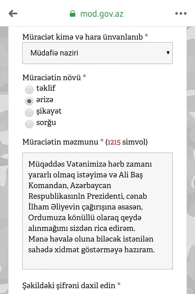 Döyüşmək arzusunda olan Faiq Ağayev və reper səfərbərlik qeydiyyatından keçdilər - FOTO