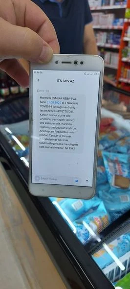 Bakıda koronavirus testi pozitiv çıxan xanım marketdə satıcı işləyib - FOTO
