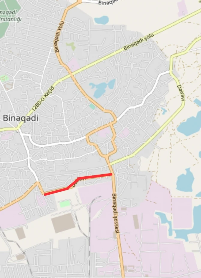 Bakıda bu yol bağlanır