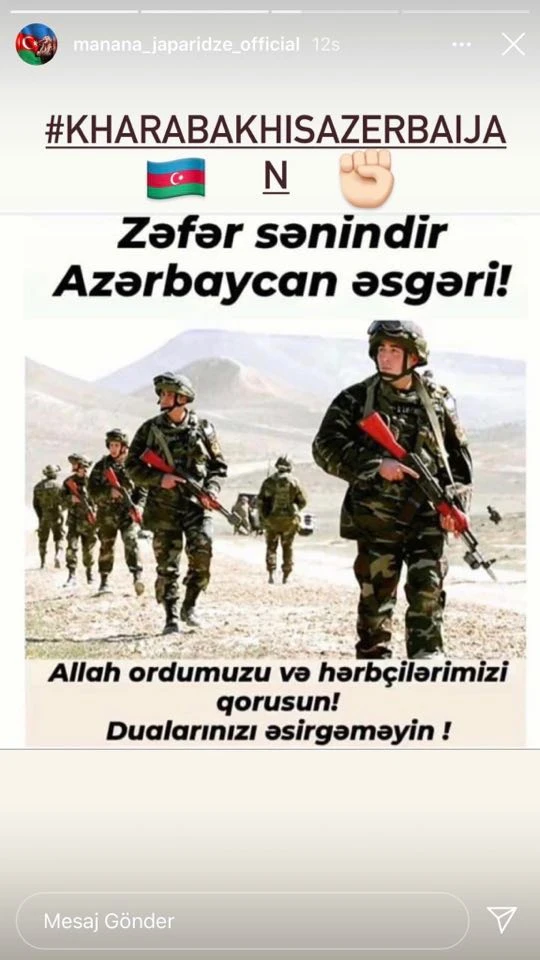 Manana Azərbaycana belə dəstək oldu - FOTO