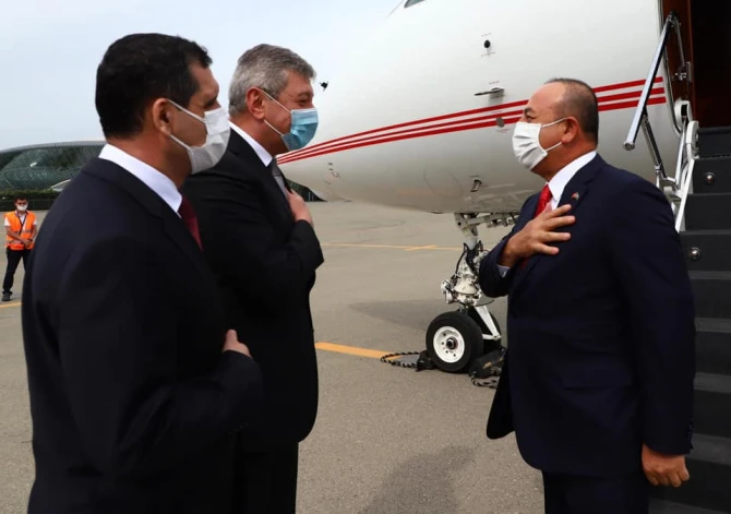 Mövlud Çavuşoğlu Bakıya gəldi - FOTO