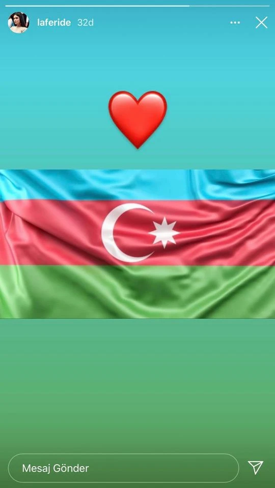 Ukraynanın ən gözəl qızı Azərbaycana dəstək oldu - FOTO