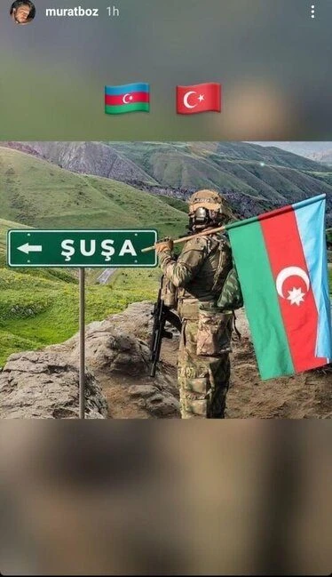 Murat Boz Şuşanın işğaldan azad olunmasını belə qeyd etdi - FOTO