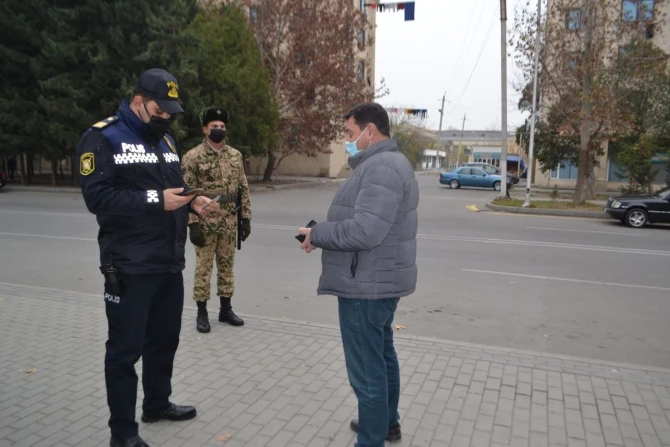 Polis Mingəçevirdə sərt karantin rejimi ilə əlaqədar reydləri davam etdirir - FOTO