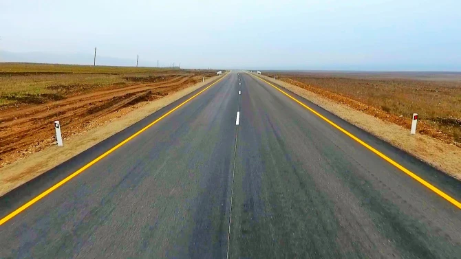Suqovuşan və Talış kəndlərinə yol tikintisi 1-ci mərhələ üzrə yekunlaşıb - VİDEO