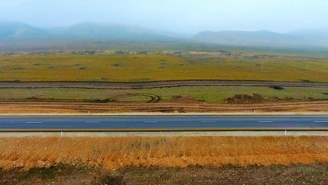 Suqovuşan və Talış kəndlərinə yol tikintisi 1-ci mərhələ üzrə yekunlaşıb - VİDEO