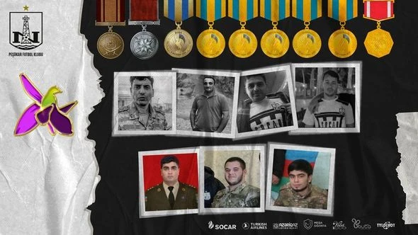 Vətən Müharibəsində iştirak etmiş, şəhid olmuş, medallarla təltif olunmuş “Neftçi”lilər - FOTO