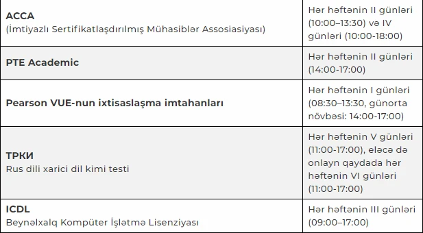 Bu il keçiriləcək imtahanların siyahısı və tarixləri açıqlandı - SİYAHI