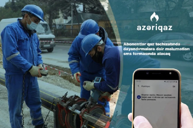 Qaz kəsilməsi ilə bağlı abonentlərə SMS-lə xəbərdarlıq ediləcək - RƏSMİ - FOTO