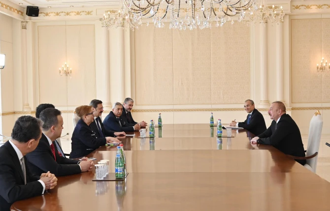 Prezident İlham Əliyev Türkiyənin ticarət nazirini qəbul edib - FOTO - YENİLƏNİB