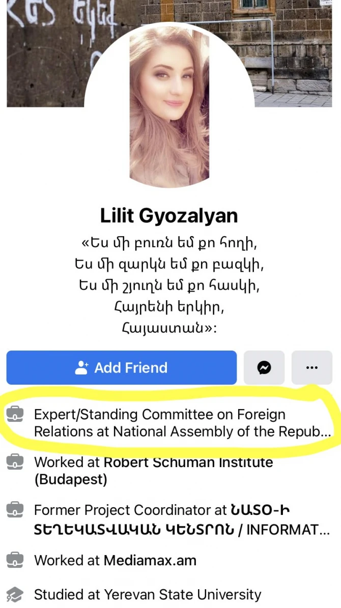 Ermənistan parlamentinin əməkdaşı Tural Gəncəliyevi ölümlə hədələdi - FOTO