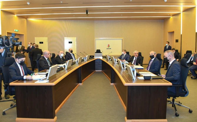 Dövlət Neft Şirkətinin Müşahidə Şurasının növbəti iclası keçirilib - FOTO Dövlət Neft Şirkətinin Müşahidə Şurasının növbəti iclası keçirilib - FOTO
