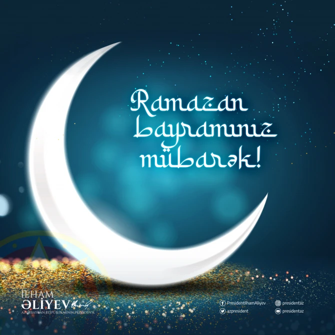 Azərbaycan Prezidenti Ramazan bayramı münasibətilə paylaşım edib