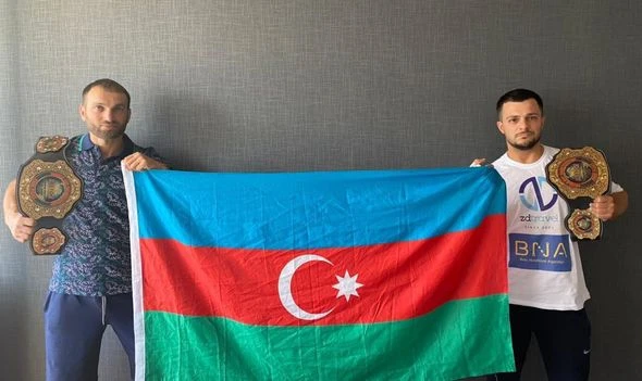 Азербайджанский спортсмен завоевал пояс чемпиона, одолев соперника из Армении - ФОТО