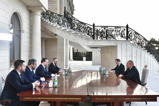 Prezident Serbiyanın XİN-nin başçılıq etdiyi nümayəndə heyətini qəbul edib - FOTO