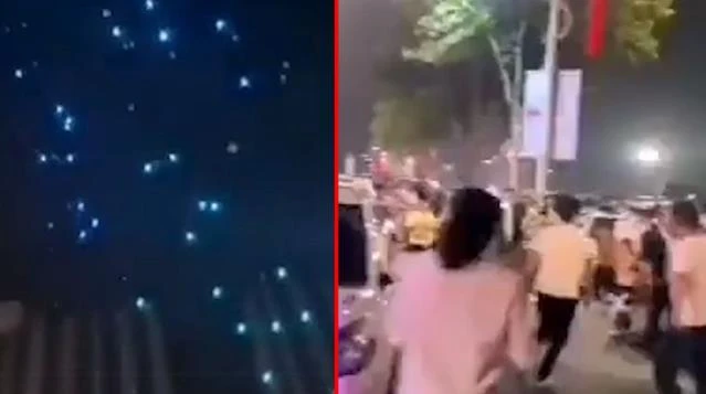 Dəhşətli hadisə! İnternet kəsildi, dronlar insanların üstünə yağdı - VİDEO