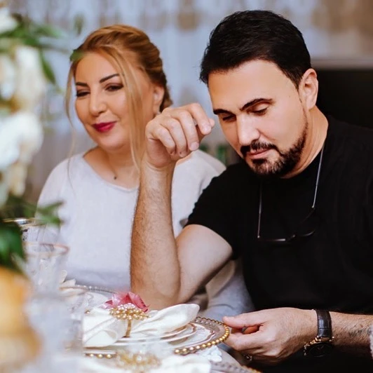 Nadir Qafarzadə həyat yoldaşı ilə - FOTO