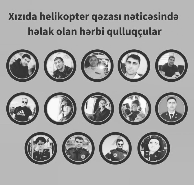 Məşhurlar helikopter qəzasında şəhid olan hərbçilərimizdən yazdılar - FOTO