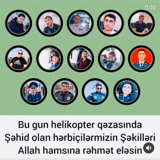Məşhurlar helikopter qəzasında şəhid olan hərbçilərimizdən yazdılar - FOTO