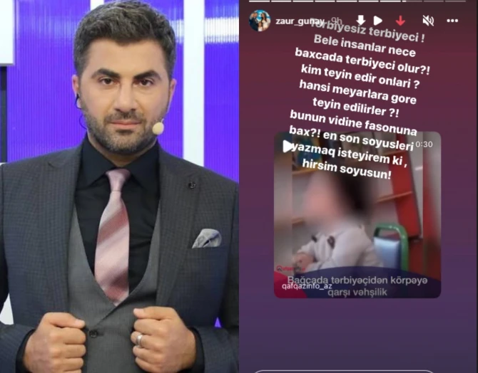 Məşhurlar uşağı döyən tərbiyəçidən yazdı: 