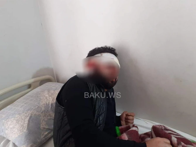 “Şəhidlər bulağı”nı qıran şəxs həmkəndliləri tərəfindən döyüldü - FOTO