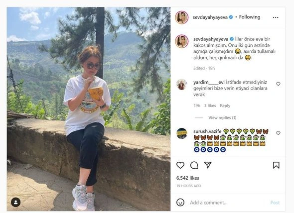 Sevda əri ilə səyahətindən daha bir görüntü paylaşdı - FOTO